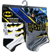 Wholesale - 10pk BATMAN THE DARK KNIGHT NS SOCKS SIZE 4-6, UPC: 193159215309